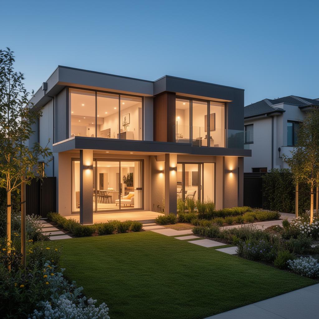 Finished modern home